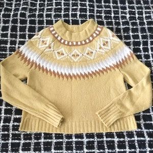 American Eagle Outfitters Fair Isle Collared Sweater